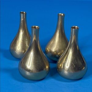 Jens Quistgaard-designed "Onion" or "Tear Drop" candle holders for Dansk Designs